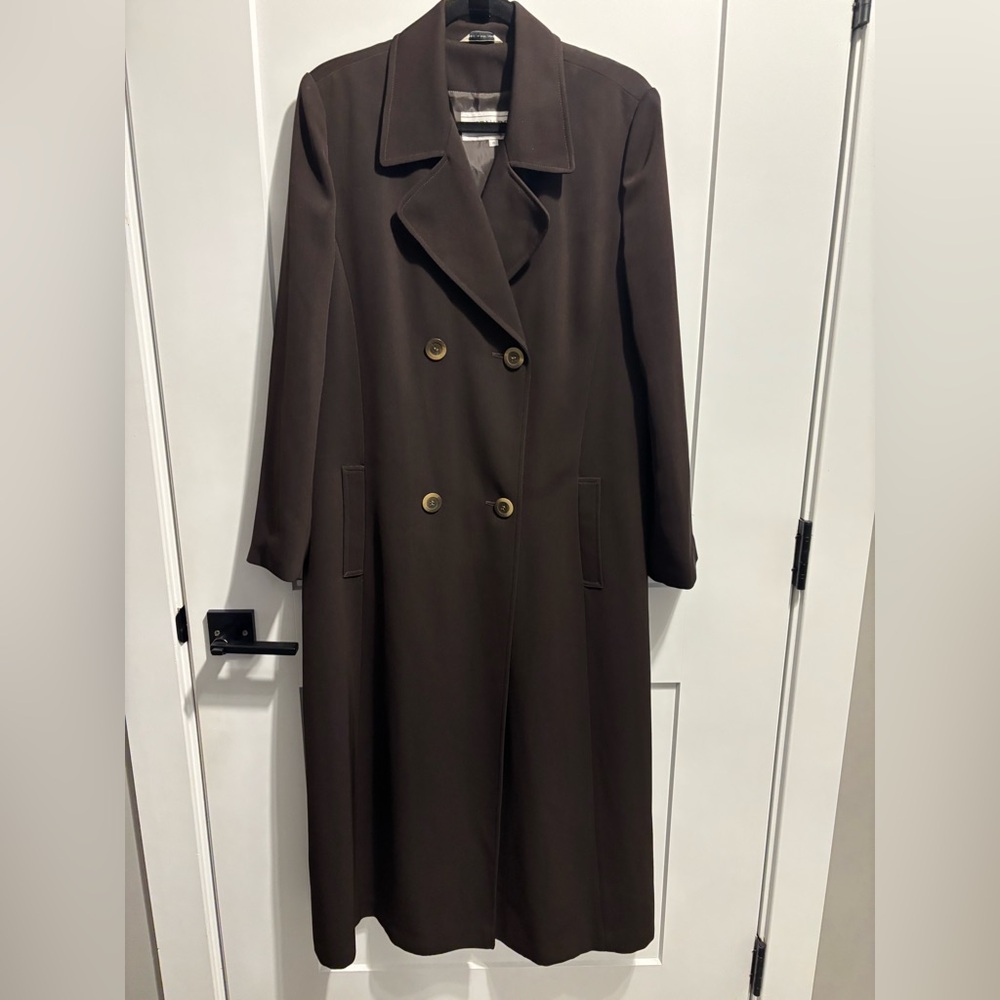 Bernardo Dark Brown long trench coat.